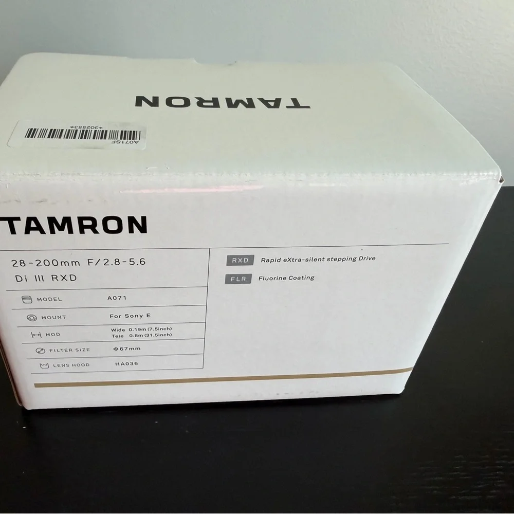 Tamron 28-200mm F/2.8-5.6 Di III RXD Lens for Sony E Mount